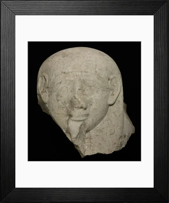 Framed Print : Head from an Anthropoid Sarcophagus, Egypt, Late Period / early Ptolemaic (664-220 BCE) Framed Print : Head from an Anthropoid Sarcophagus, Egypt, Late Period / early Ptolemaic (664-220 BCE)