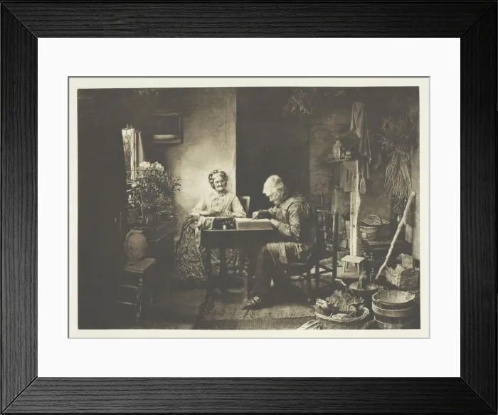 Framed Print : When the Days Work is Done, 1877, printed January 1890. Creator: Henry Peach Robinson Framed Print : When the Days Work is Done, 1877, printed January 1890. Creator: Henry Peach Robinson