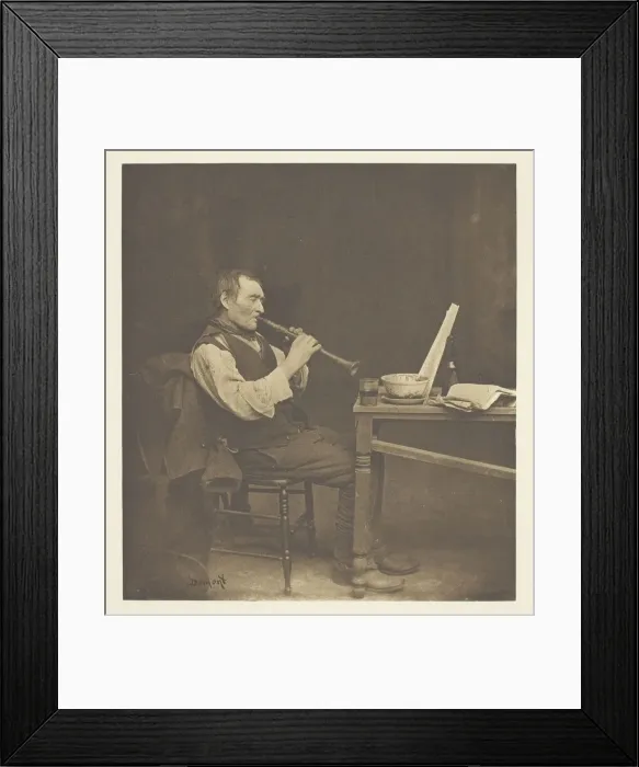 Framed Print : Clarionet Player, c. 1897. Creator: John E. Dumont Framed Print : Clarionet Player, c. 1897. Creator: John E. Dumont