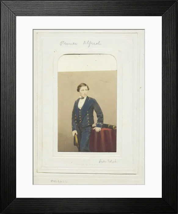 Framed Print : Prince Alfred, c. 1860. Creator: John Jabez Edwin Mayall Framed Print : Prince Alfred, c. 1860. Creator: John Jabez Edwin Mayall