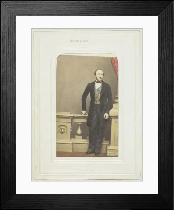 Framed Print : Prince Consort, 1861. Creator: John Jabez Edwin Mayall Framed Print : Prince Consort, 1861. Creator: John Jabez Edwin Mayall
