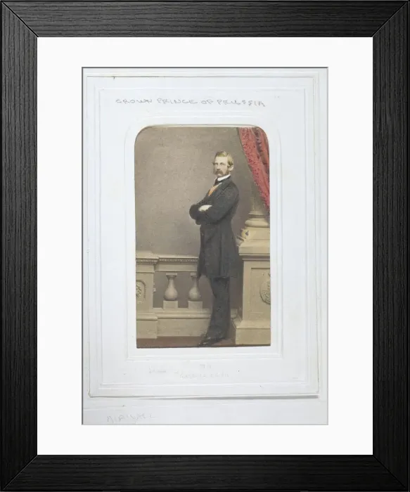 Framed Print : The Crown Prince of Prussia, 1860-69. Creator: John Jabez Edwin Mayall Framed Print : The Crown Prince of Prussia, 1860-69. Creator: John Jabez Edwin Mayall