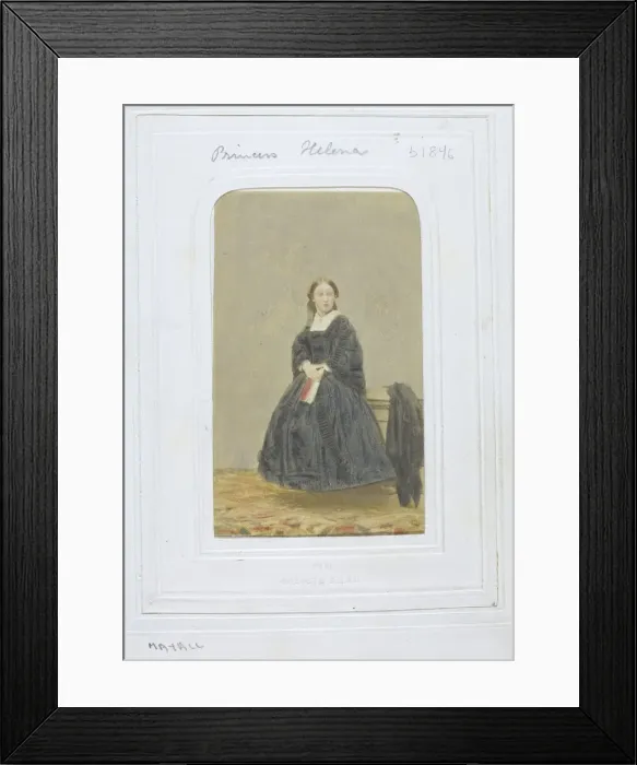 Framed Print : Princess Helena, c. 1860. Creator: John Jabez Edwin Mayall Framed Print : Princess Helena, c. 1860. Creator: John Jabez Edwin Mayall