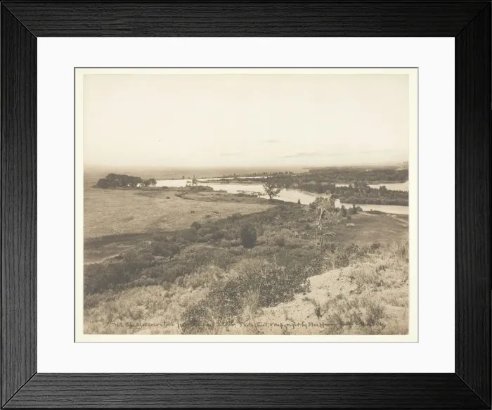 Framed Print : The Yellowstone from Pompeys Pillar, c. 1906. Creator: Laton Alton Huffman Framed Print : The Yellowstone from Pompeys Pillar, c. 1906. Creator: Laton Alton Huffman