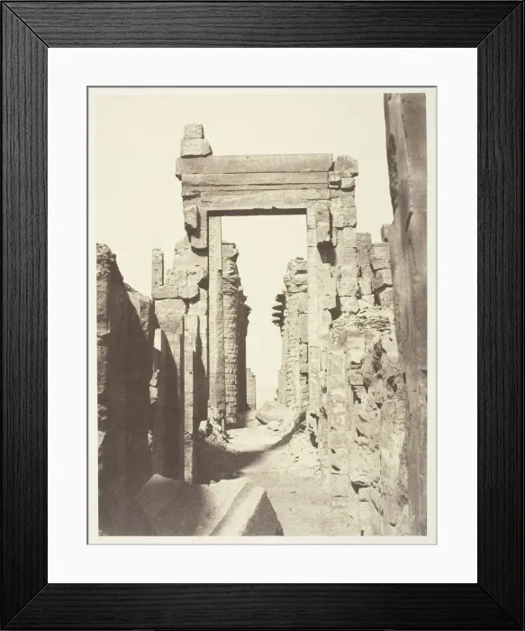 Framed Print : Karnac, Grande Allee du Milieu des Ruines, Prise de l est, 1859 / 60 Framed Print : Karnac, Grande Allee du Milieu des Ruines, Prise de l est, 1859 / 60