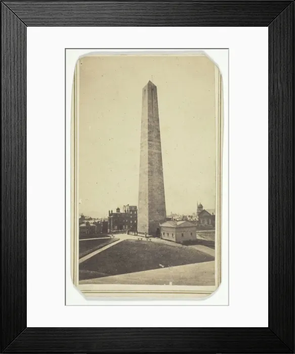 Framed Print : Bunker Hill Monument, 1845 / 1902. Creator: Miller & Brown Framed Print : Bunker Hill Monument, 1845 / 1902. Creator: Miller & Brown