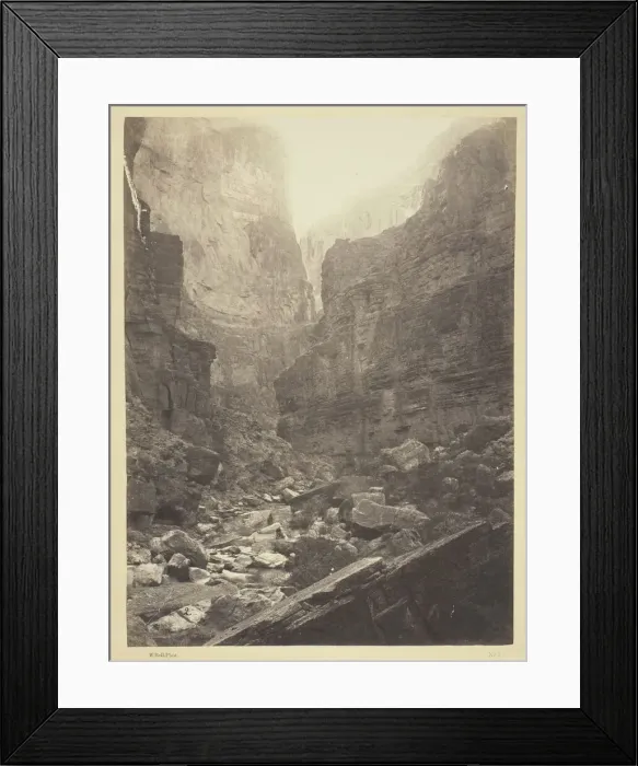 Framed Print : Canon of Kanab Wash, Colorado River, Looking North, 1872. Creator: William H. Bell Framed Print : Canon of Kanab Wash, Colorado River, Looking North, 1872. Creator: William H. Bell
