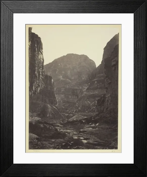 Framed Print : Canon of Kanab Wash, Colorado River, Looking South, 1872. Creator: William H. Bell Framed Print : Canon of Kanab Wash, Colorado River, Looking South, 1872. Creator: William H. Bell