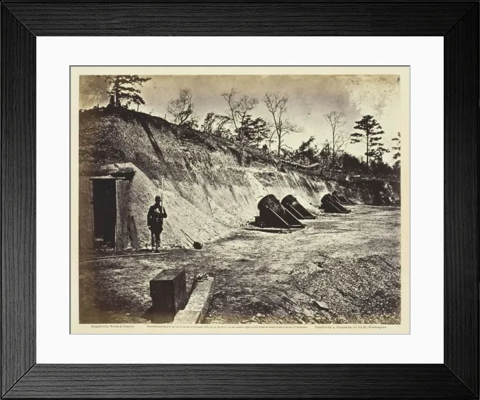 Framed Print : Battery No. 4, Near Yorktown, Virginia, May 1862. Creator: Wood & Gibson Framed Print : Battery No. 4, Near Yorktown, Virginia, May 1862. Creator: Wood & Gibson