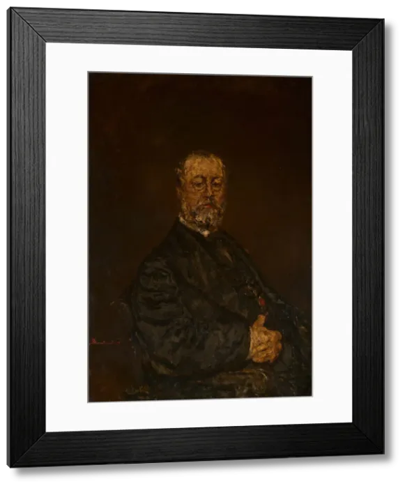 Framed Print : Portrait of Monsieur Rouland, c. 1875. Creator: Adolphe Monticelli Framed Print : Portrait of Monsieur Rouland, c. 1875. Creator: Adolphe Monticelli