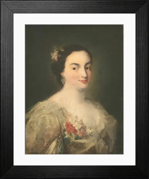 Framed Print : Portrait of a Young Woman, c. 1760. Creator: Alessandro Longhi Framed Print : Portrait of a Young Woman, c. 1760. Creator: Alessandro Longhi