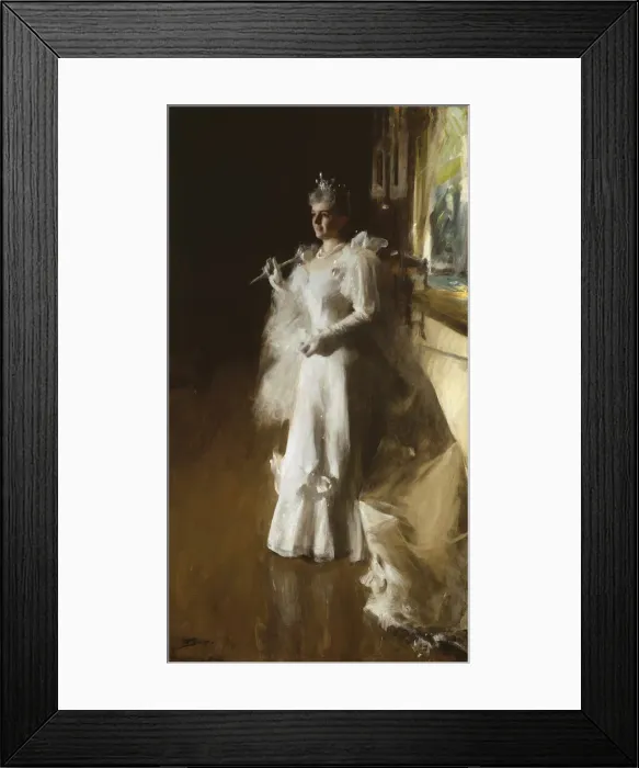 Framed Print : Mrs. Potter Palmer, 1893. Creator: Anders Leonard Zorn Framed Print : Mrs. Potter Palmer, 1893. Creator: Anders Leonard Zorn
