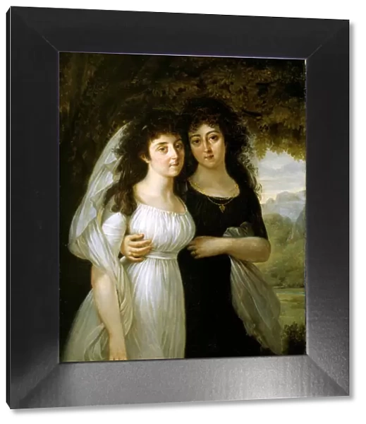 Portrait of the Maistre Sisters, 1796. Creator: Antoine-Jean Gros