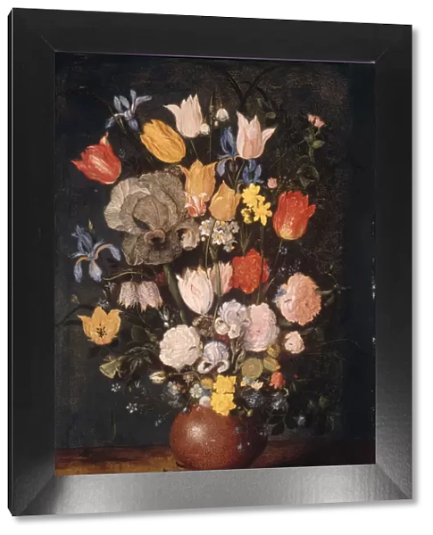 Bouquet of Flowers in an Earthenware Vase, c. 1610. Creator: Anthony van Dyck