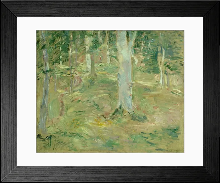 Framed Print : Foret de Compiegne, 1885. Creator: Berthe Morisot
