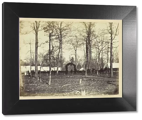 Field Hospital, Second Army Corps, Brandy Station, February 1864. Creator: James Gardner