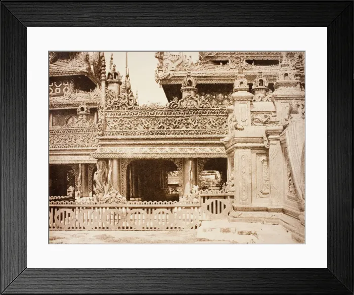 Framed Print : No. 92. Amerapoora. Another part of the Balcony of Kyoung No. 86 [Maha-too-lo-Bounghian Framed Print : No. 92. Amerapoora. Another part of the Balcony of Kyoung No. 86 [Maha-too-lo-Bounghian