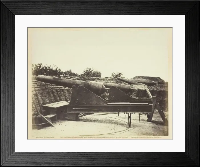 Framed Print : Battery No. 1, Near Yorktown, Virginia, May 1862. Creator: Wood & Gibson Framed Print : Battery No. 1, Near Yorktown, Virginia, May 1862. Creator: Wood & Gibson