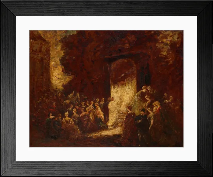 Framed Print : Fete d Apres-Midi, c. 1880. Creator: Adolphe Monticelli Framed Print : Fete d Apres-Midi, c. 1880. Creator: Adolphe Monticelli