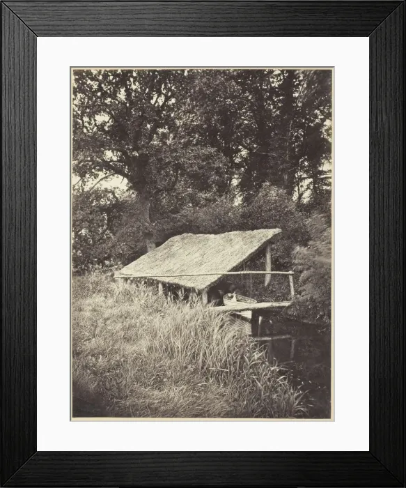 Framed Print : Boat House, 1840 / 1900. Creator: Miss T. Powell Framed Print : Boat House, 1840 / 1900. Creator: Miss T. Powell