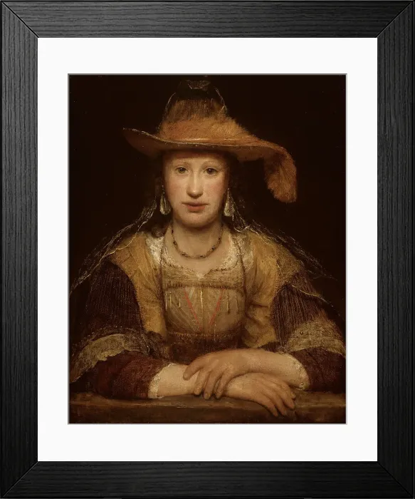 Framed Print : Portrait of a Young Woman, c. 1690. Creator: Aert de Gelder Framed Print : Portrait of a Young Woman, c. 1690. Creator: Aert de Gelder
