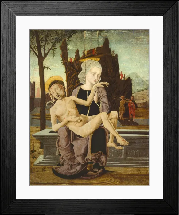 Framed Print : Pieta, 1475 / 1500. Creator: Unknown Framed Print : Pieta, 1475 / 1500. Creator: Unknown