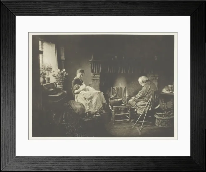 Framed Print : Dawn and Sunset, 1885, printed January 1890. Creator: Henry Peach Robinson Framed Print : Dawn and Sunset, 1885, printed January 1890. Creator: Henry Peach Robinson