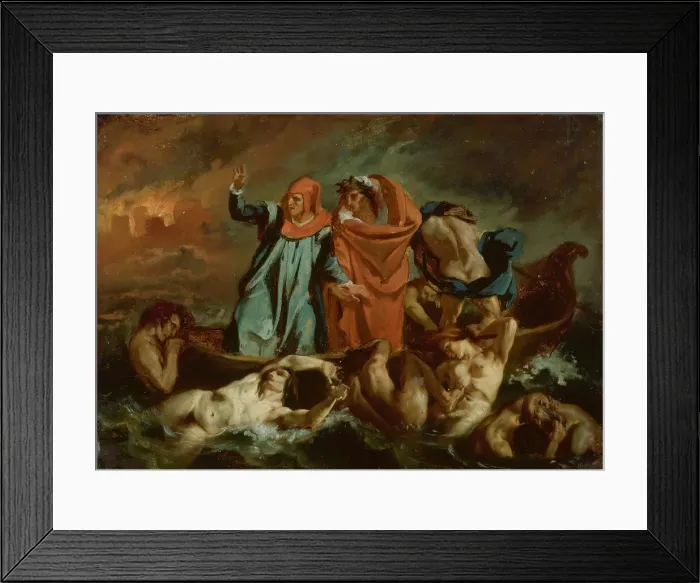 Framed Print : Dantes Bark, 1840 / 60. Creator: After Eugene Delacroix Framed Print : Dantes Bark, 1840 / 60. Creator: After Eugene Delacroix