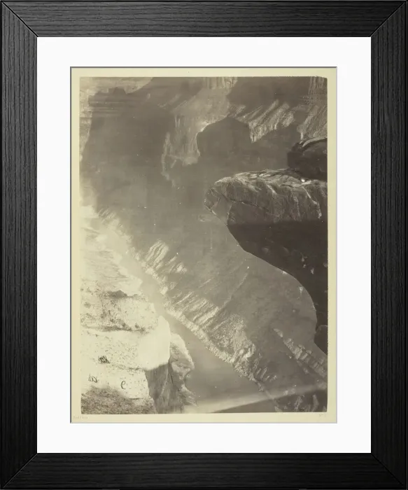 Framed Print : Looking South into the Grand Canyon, Colorado River, Sheavwitz Crossing, 1872 Framed Print : Looking South into the Grand Canyon, Colorado River, Sheavwitz Crossing, 1872