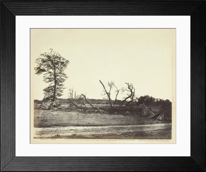 Framed Print : Extreme Line of Confederate Works, Cold Harbor, Virginia, April 1865 Framed Print : Extreme Line of Confederate Works, Cold Harbor, Virginia, April 1865