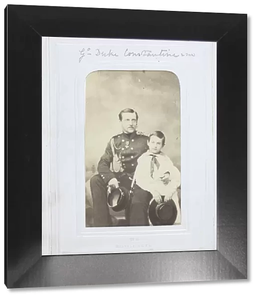 Grand Duke Constantine and Son, 1860-69. Creator: Verry Fils