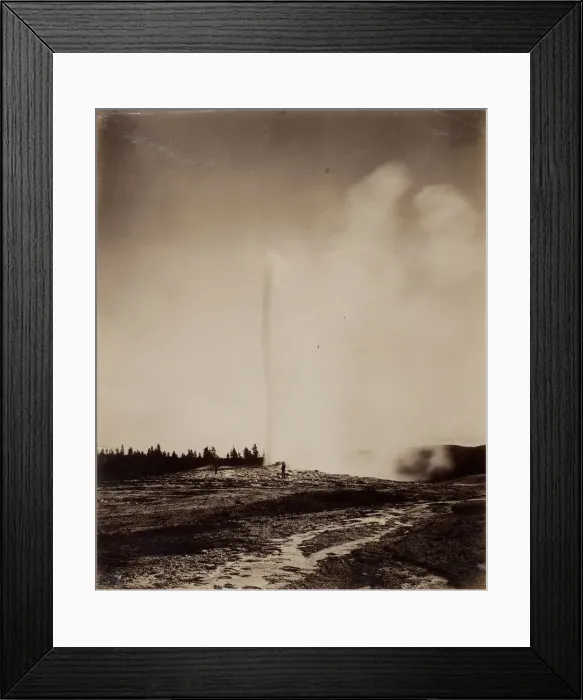 Framed Print : Old Faithful, 1871. Creator: William H. Jackson