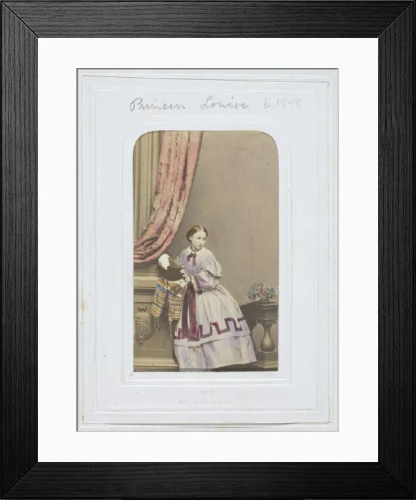 Framed Print : H. R. H. The Princess Louisa, 1861. Creator: John Jabez Edwin Mayall Framed Print : H. R. H. The Princess Louisa, 1861. Creator: John Jabez Edwin Mayall