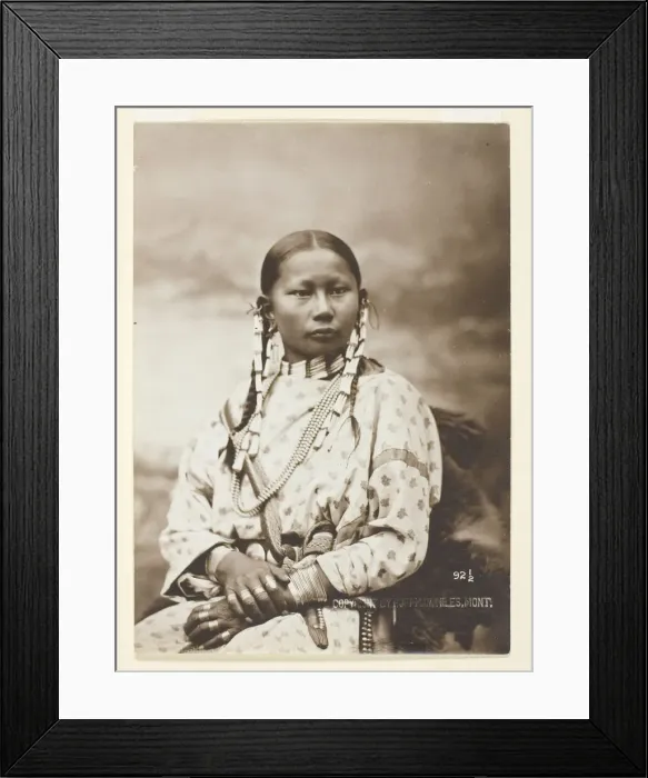 Framed Print : Spotted Fawn, Cheyenne bride, 1879. Creator: Laton Alton Huffman Framed Print : Spotted Fawn, Cheyenne bride, 1879. Creator: Laton Alton Huffman