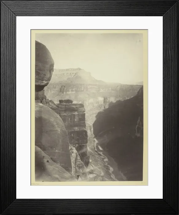 Framed Print : Grand Canon of the Colorado River, Mouth of Kanab Wash, Looking East, 1872. Creator: William H. Bell Framed Print : Grand Canon of the Colorado River, Mouth of Kanab Wash, Looking East, 1872. Creator: William H. Bell