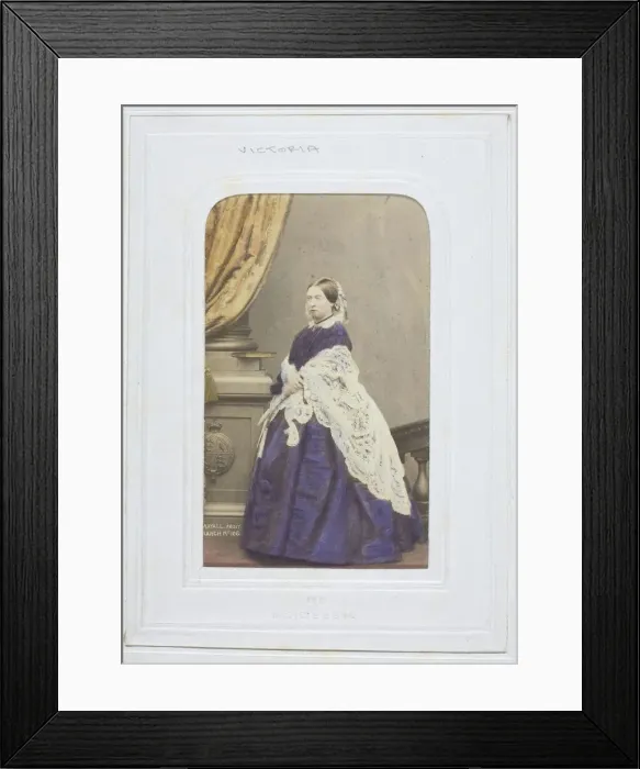 Framed Print : Queen Victoria, 1861. Creator: John Jabez Edwin Mayall Framed Print : Queen Victoria, 1861. Creator: John Jabez Edwin Mayall