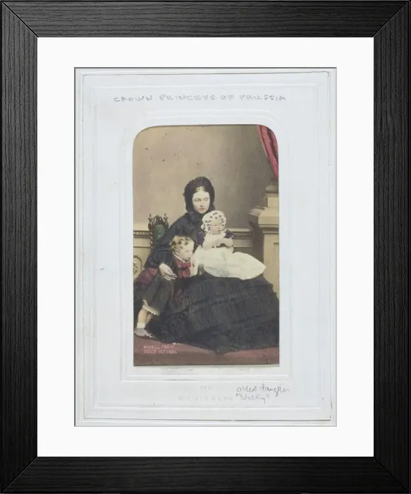 Framed Print : The Crown Princess of Prussia, 1861. Creator: John Jabez Edwin Mayall Framed Print : The Crown Princess of Prussia, 1861. Creator: John Jabez Edwin Mayall