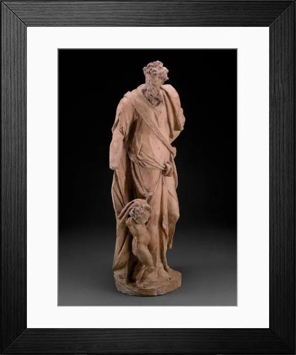 Framed Print : One of the Set of the Four Evangelists: Matthew, modeled c. 1580 Framed Print : One of the Set of the Four Evangelists: Matthew, modeled c. 1580