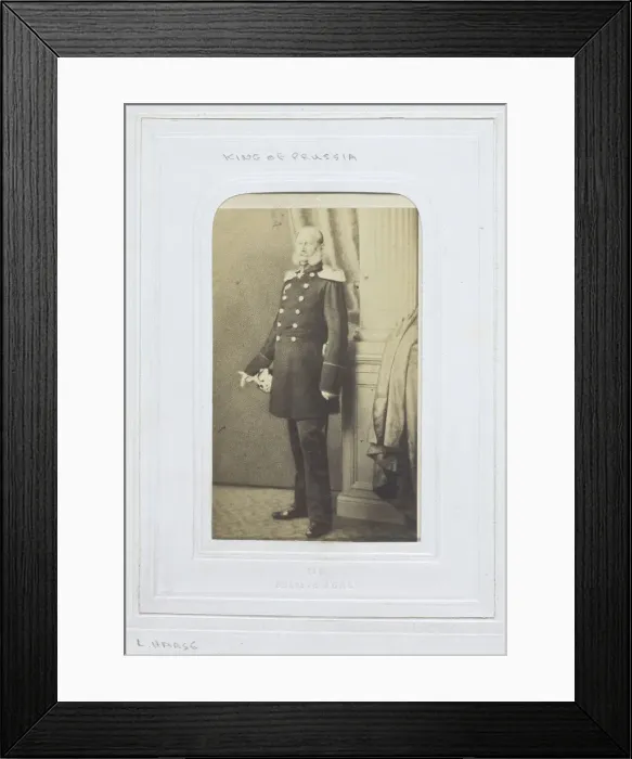 Framed Print : H. R. H. the Prince of Prussia, Prince-Regent, 1860-69. Creator: L. Hse & Company Framed Print : H. R. H. the Prince of Prussia, Prince-Regent, 1860-69. Creator: L. Hse & Company