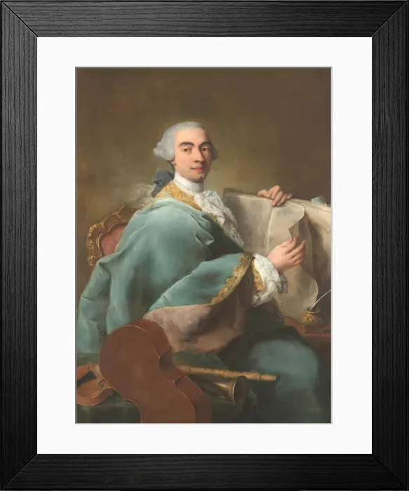 Framed Print : Portrait of a Musician, ca. 1770. Creator: Alessandro Longhi Framed Print : Portrait of a Musician, ca. 1770. Creator: Alessandro Longhi
