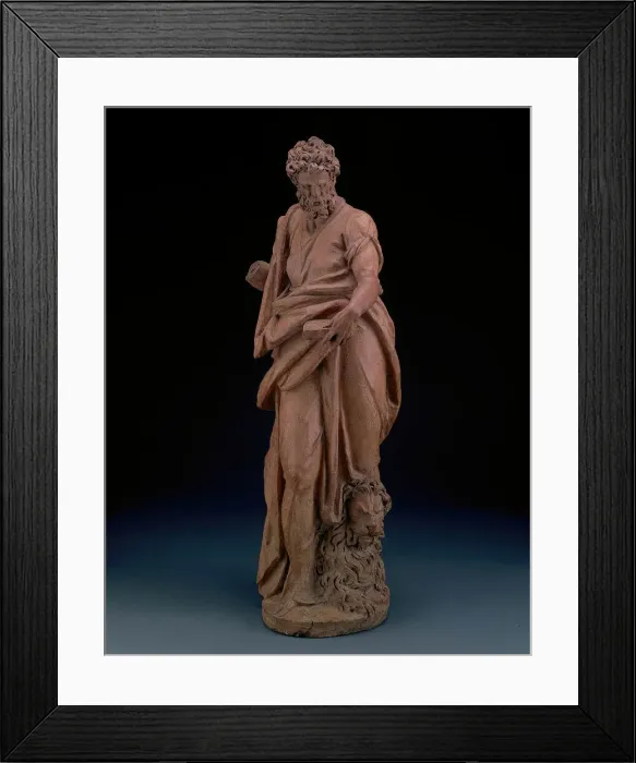 Framed Print : One of the Set of the Four Evangelists: Mark, modeled c. 1580