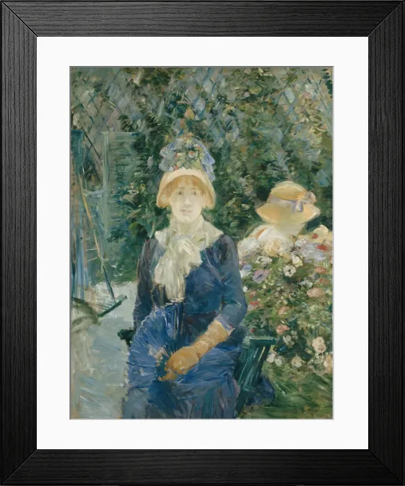 Framed Print : Woman in a Garden, 1882 / 83. Creator: Berthe Morisot Framed Print : Woman in a Garden, 1882 / 83. Creator: Berthe Morisot