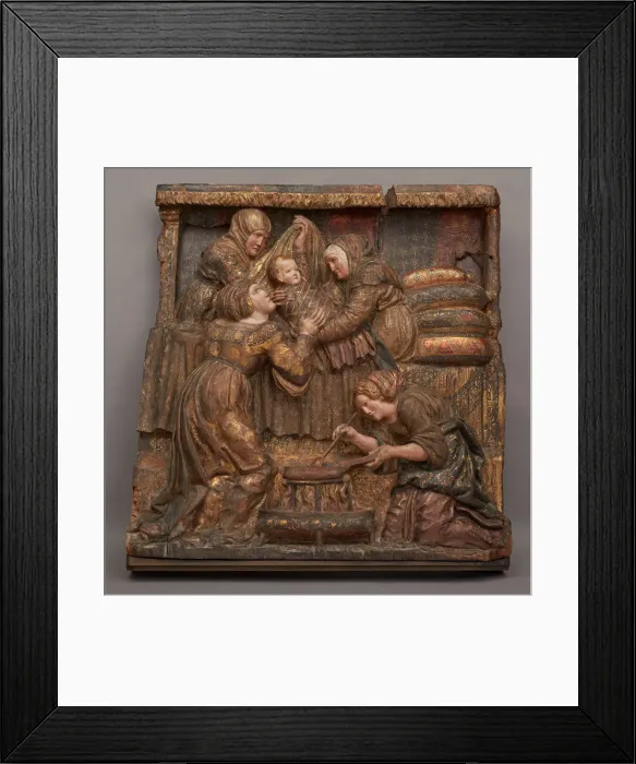 Framed Print : The Birth of Saint John the Baptist, About 1525. Creator: Unknown Framed Print : The Birth of Saint John the Baptist, About 1525. Creator: Unknown
