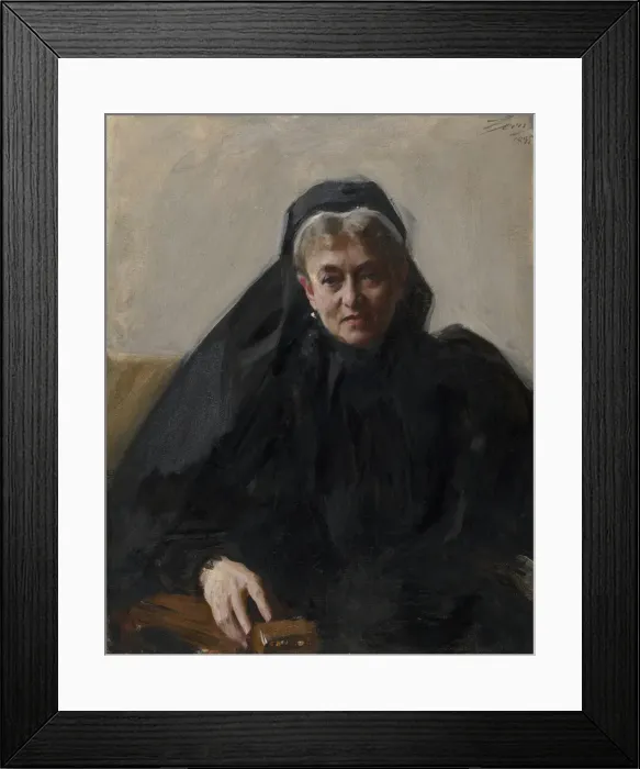 Framed Print : Maria Sheldon Scammon, 1895. Creator: Anders Leonard Zorn Framed Print : Maria Sheldon Scammon, 1895. Creator: Anders Leonard Zorn