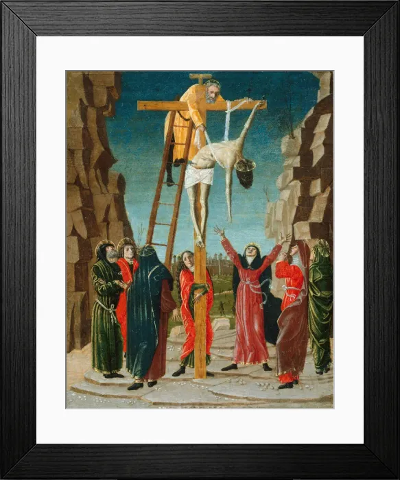 Framed Print : The Descent from the Cross, c. 1485. Creator: Bernardino Butinone Framed Print : The Descent from the Cross, c. 1485. Creator: Bernardino Butinone