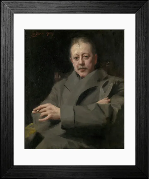 Framed Print : Portrait Study of a Man, 1901. Creator: Anders Leonard Zorn Framed Print : Portrait Study of a Man, 1901. Creator: Anders Leonard Zorn