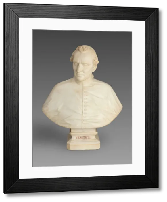 Framed Print : Bust of Cardinal Giacomo Antonelli, 1859. Creator: Auguste Clesinger Framed Print : Bust of Cardinal Giacomo Antonelli, 1859. Creator: Auguste Clesinger