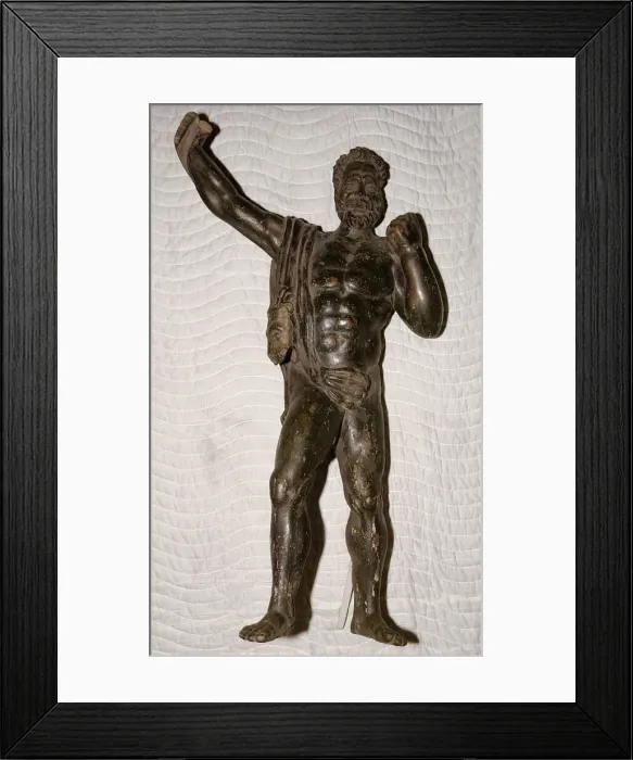 Framed Print : Standing Figure of Hercules, 1700 / 25. Creator: Unknown Framed Print : Standing Figure of Hercules, 1700 / 25. Creator: Unknown