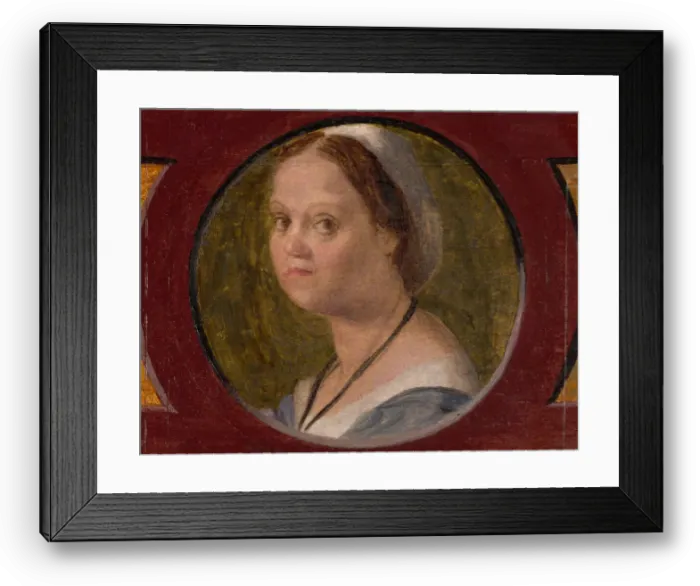 Framed Print : The Wife of Domenico da Gambassi, 1525 / 28. Creator: Andrea del Sarto Framed Print : The Wife of Domenico da Gambassi, 1525 / 28. Creator: Andrea del Sarto