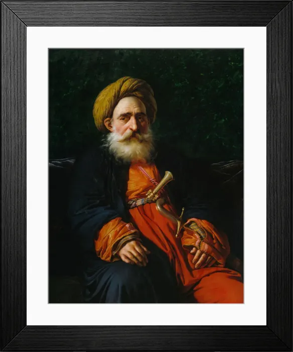 Framed Print : Portrait of the Katchef Dahouth, Christian Mameluke, 1804 Framed Print : Portrait of the Katchef Dahouth, Christian Mameluke, 1804